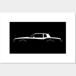 Chevrolet Monte Carlo Sport Coupe (1984) Silhouette Posters and Art